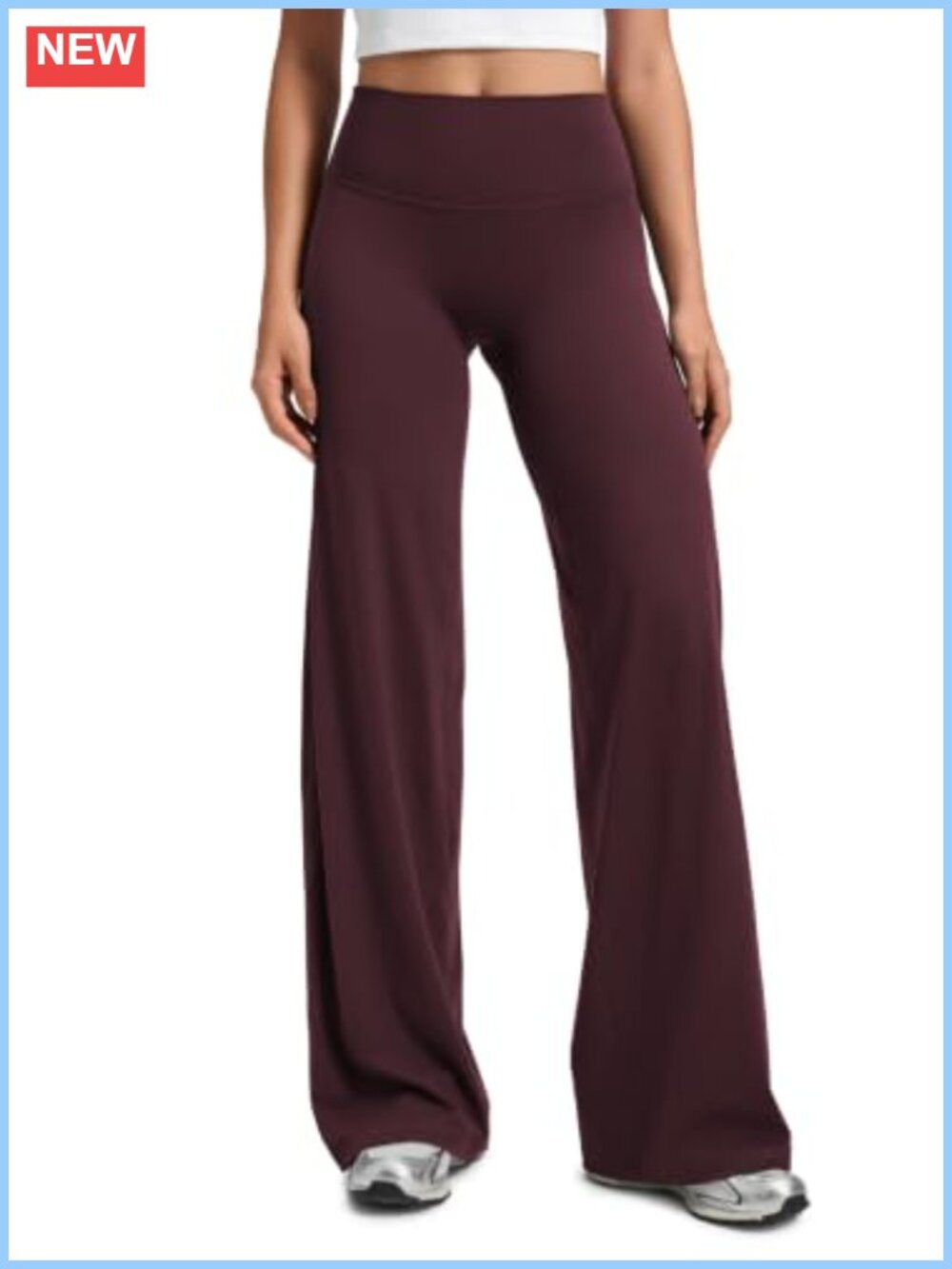 Softretch Wide Leg Athletic Pants High Rise Seamless Workout Casual